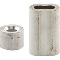 Prime-Line Prime-Line Ferrules and Stops, 1/4-Inch, Aluminum, Pack of 2 GD 12154